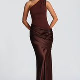 Ophelia | Women's One-Shoulder Maxi Wedding Guest Dress