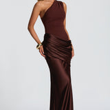 Ophelia | Women's One-Shoulder Maxi Wedding Guest Dress