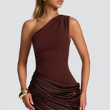 Ophelia | Women's One-Shoulder Maxi Wedding Guest Dress
