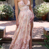Paulena | Women's Floral Split Maxi Wedding Guest Dress