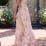 Paulena | Women's Floral Split Maxi Wedding Guest Dress
