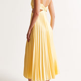 Reina | Women's Sleeveless V-Neck Cut-Out Maxi Wedding Guest Dress