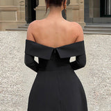 Stella | Women’s Long Sleeve Off-Shoulder A-Line Mini Dress