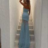 Melody | Women's Strapless Maxi Wedding Guest Dress