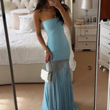 Melody | Women's Strapless Maxi Wedding Guest Dress