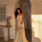 Melody | Women's Strapless Maxi Wedding Guest Dress
