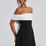 Jill | Women's Off-shoulder Mini Cocktail Dress with Bow