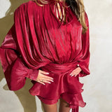 Lexi | Women's Mini Summer Dress with Ruffles and Balloon Sleeves
