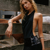 Senna | Women's Maxi Dress with Open Back and Sequin Details