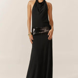 Senna | Women's Maxi Dress with Open Back and Sequin Details