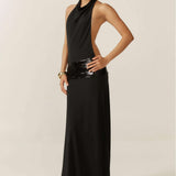 Senna | Women's Maxi Dress with Open Back and Sequin Details