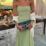 Skyla | Women's Strapless Maxi Wedding Guest Dress