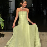 Skyla | Women's Strapless Maxi Wedding Guest Dress