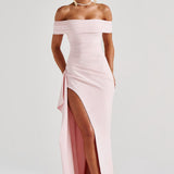 Belle | Bodycon Off-Shoulder Ruched Maxi Dress