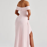 Belle | Bodycon Off-Shoulder Ruched Maxi Dress