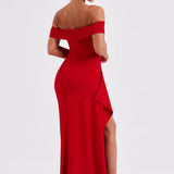 Belle | Bodycon Off-Shoulder Ruched Maxi Dress