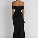 Belle | Bodycon Off-Shoulder Ruched Maxi Dress