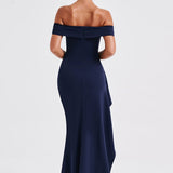 Belle | Bodycon Off-Shoulder Ruched Maxi Dress