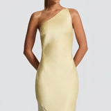 Megan | Layered Fluid Sculpted Bias-Cut Maxi Dress