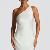 Megan | Layered Fluid Sculpted Bias-Cut Maxi Dress