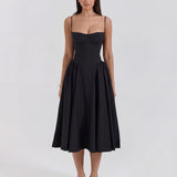 Amaria | Underwired Sweetheart Neckline Corset Midi Dress