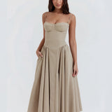 Amaria | Underwired Sweetheart Neckline Corset Midi Dress