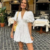 Melanie | Flowy Carefree Golden Hour Romantic Mini Dress