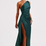 Grace | Elegant Long Slip GownSatin Maxi Dress