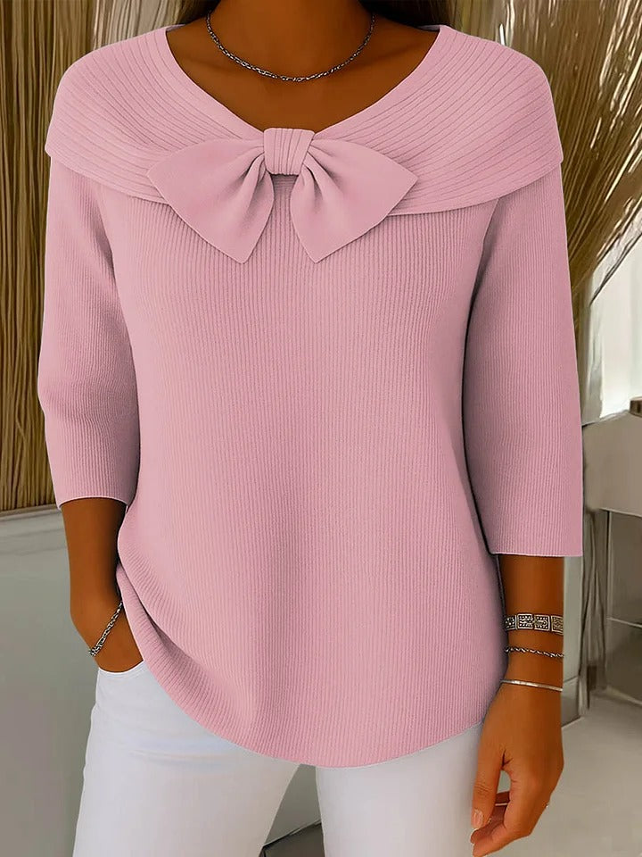 Elodie - Chic Jumper with Bow