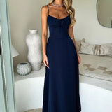 Mia | Sweetheart Tie-Front Flowy Maxi Dress