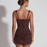 Hazel | Hazel Sculpted Black Mini Dress